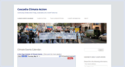 Desktop Screenshot of cascadiaclimateaction.org