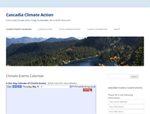 Tablet Screenshot of cascadiaclimateaction.org